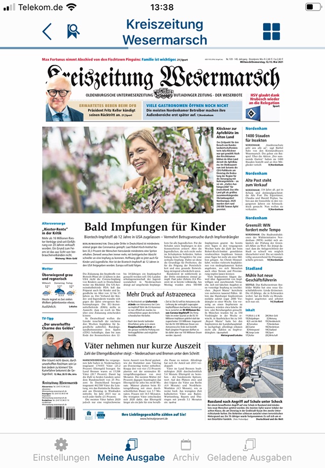 Kreiszeitung Wesermarsch screenshot 2