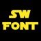 Install Star Wars style fonts and use them in compatibles applications, like Keynote, Pages and Numbers