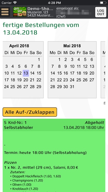 Bringbutler-Kassenprogramm screenshot-3