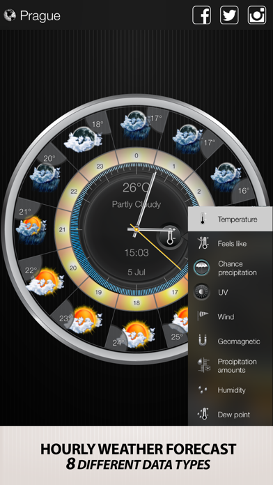 Прозрачные часы и погода версия