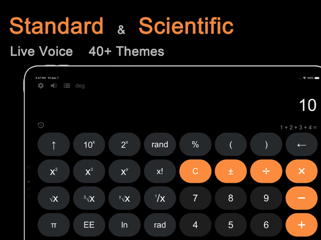 ‎DayCalc Pro - Екранна снимка на калкулатора за бележки