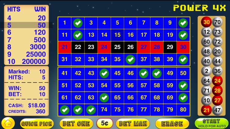 Keno 4x Rewards - Keno Games screenshot-3