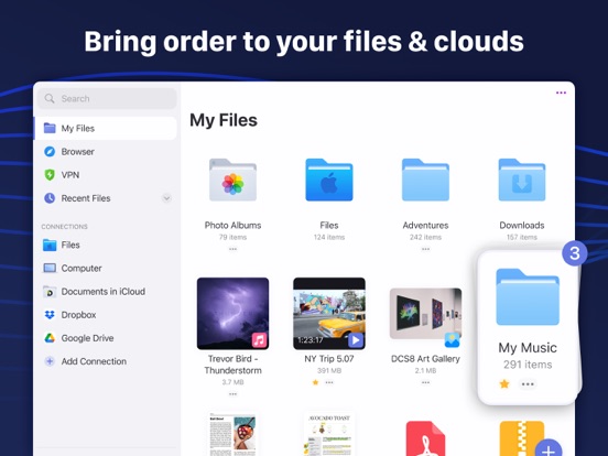 Documents: File Manager & Docs iPad app afbeelding 2