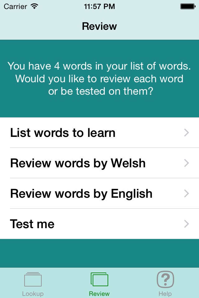 Welsh Vocab screenshot 4