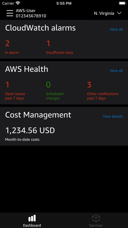 AWS Console screenshot-9