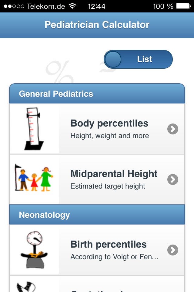 Ped(z) - Kinderarzt Rechner screenshot 2