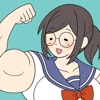 Muscle Girl protects Ren-kun!