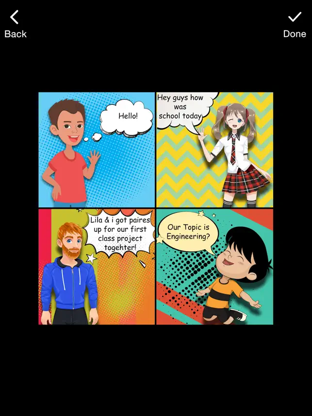 Captura de Pantalla 3 Comic Cartoon Story Maker iphone