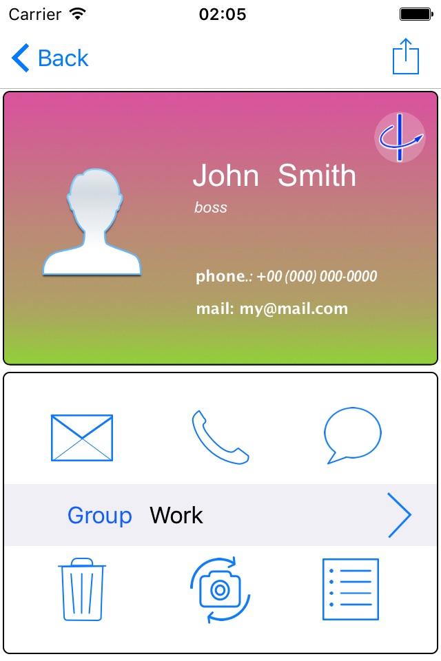 Business Card Holder Simple screenshot 2