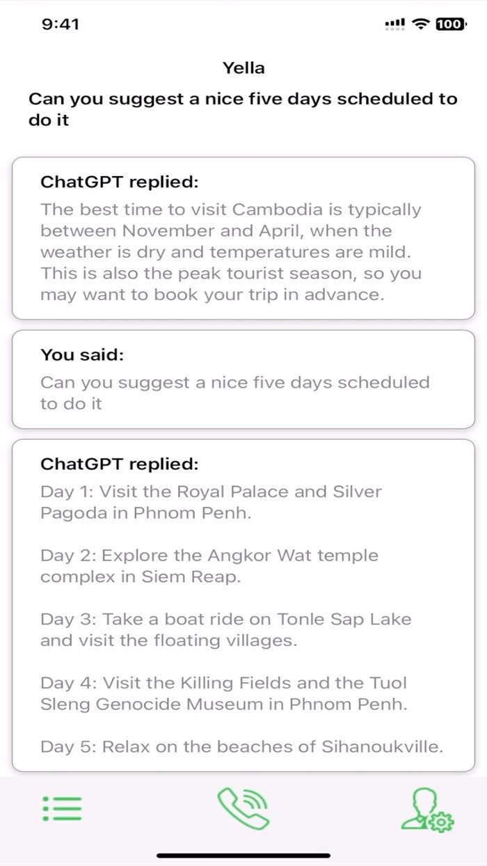 Talk2Yella chat with an AI bot