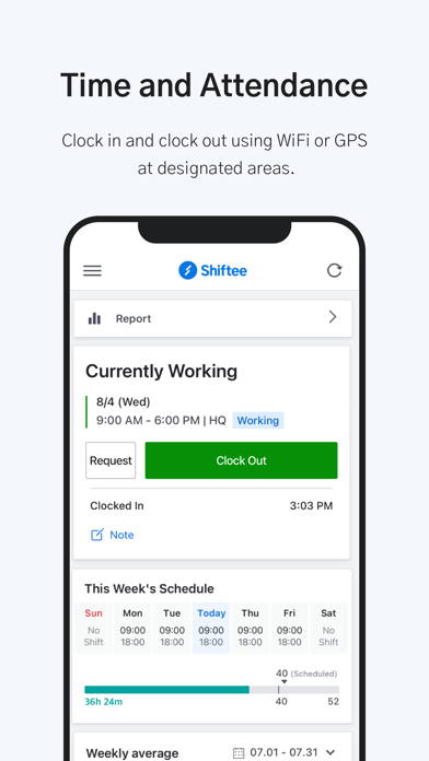 Shiftee - Schedule & Timeclock screenshot 3
