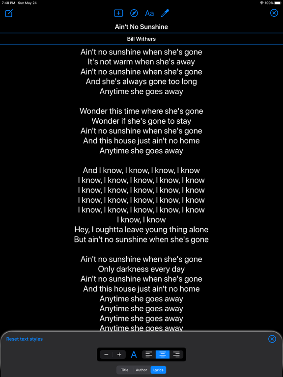 Julia Lyrics screenshot 3