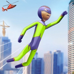 Stickman Flying Rope Hero Game