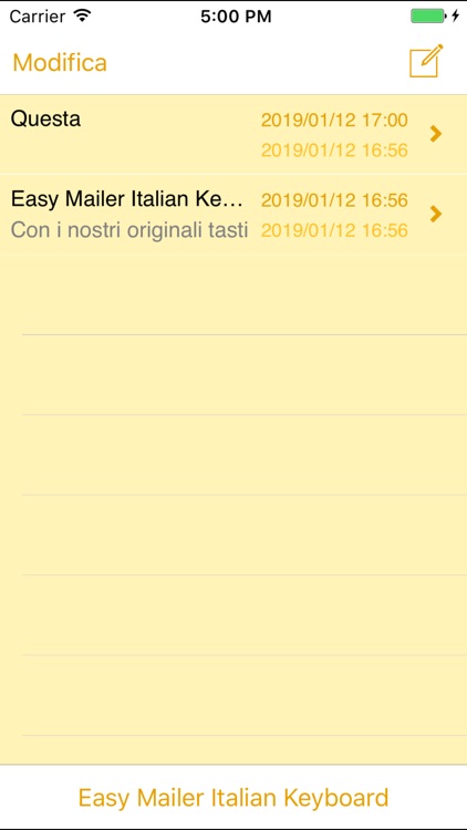 Easy Mailer Italian Keyboard