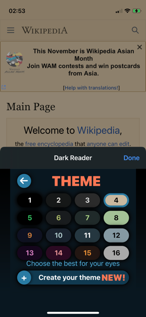 ‎Dark Reader for Safari Screenshot