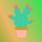 There are many cactus expression pictures in this sticker, the green color is very fresh, it can bring you many happy and interesting pictures