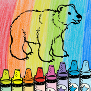 着色书乐：涂料和Draw为儿童