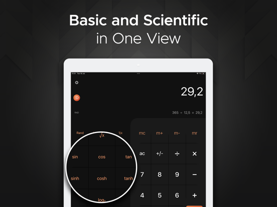 Calculator for iPad & iPhone + screenshot 2