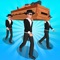 In the game, you need to control the coffin carrying team to move left and right, collect bodies and avoid obstacles