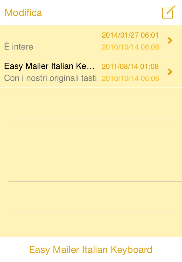 Easy Mailer Italian Keyboard screenshot 3