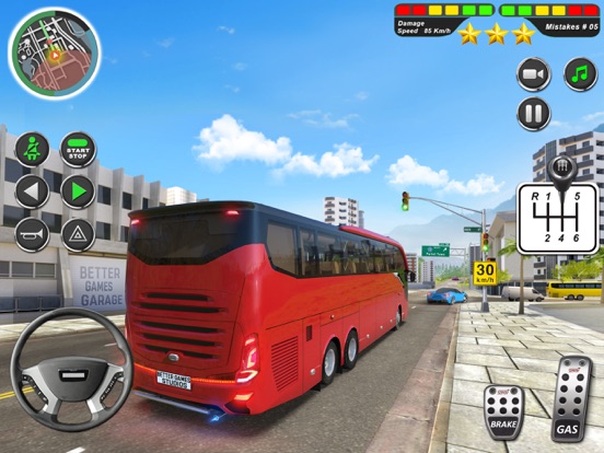 ＃1 バス ドライビング スクール ゲーム 3Dのおすすめ画像1
