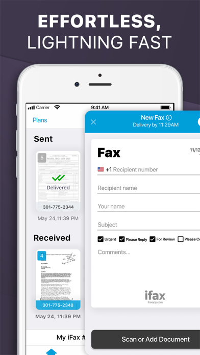 iFax: Fax from Phone ad free Screenshot