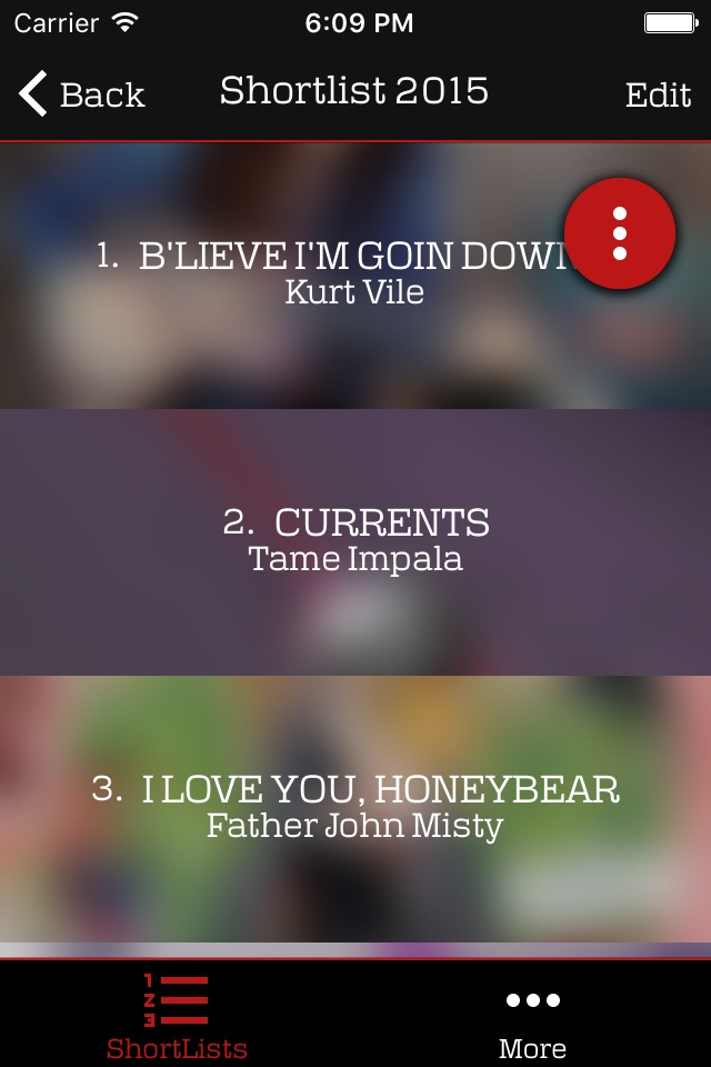 ShortListMusic screenshot 2