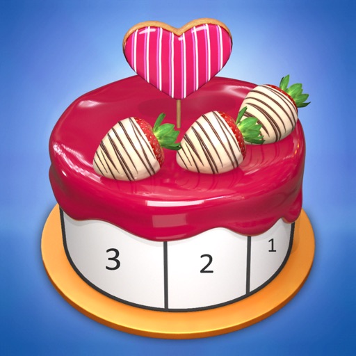 Cake Coloring 3D Icon