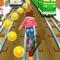 Subway Princess Runner - Dash is an endless princess running game, Rush as fast as you can dodge the oncoming trains, Save your loved beautiful princess, run in the snow subway