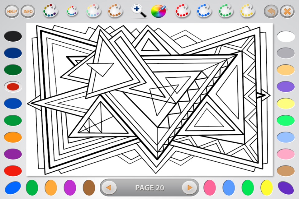 Geometric Designs Coloring screenshot 3