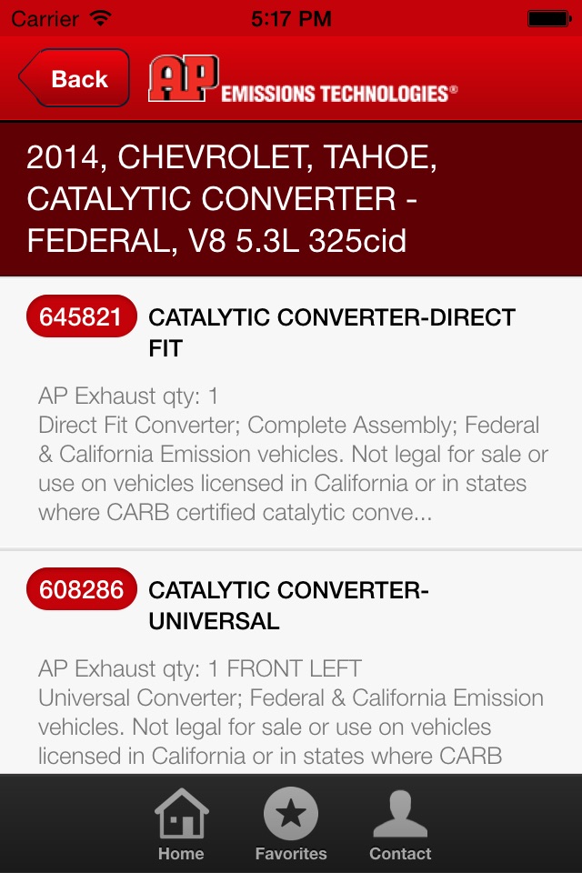 AP Exhaust Catalog screenshot 2