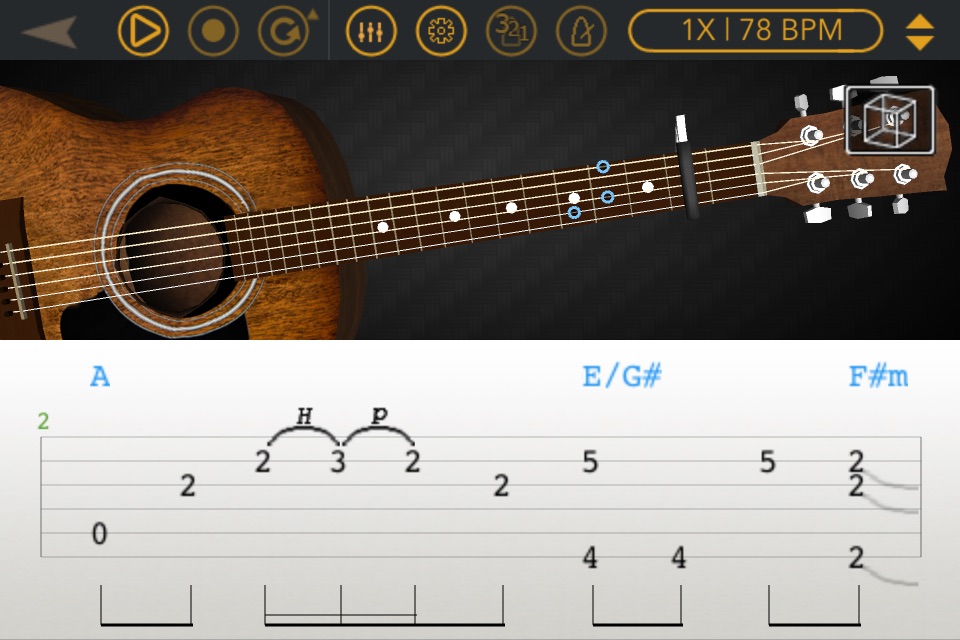 Mulody - Guitar Tab Player screenshot 2