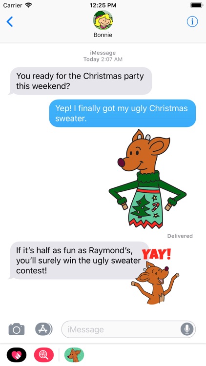 Raymond the Reindeer Stickers