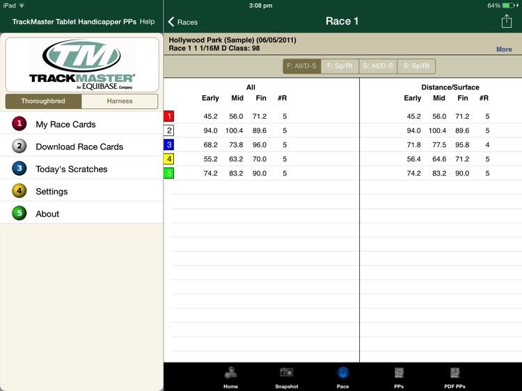 TrackMaster Tablet Handicapper screenshot-3