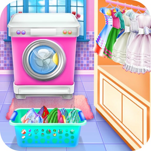 Olivias washing laundry game iOS App