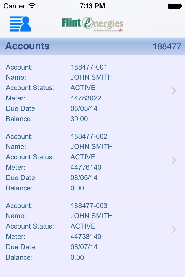 My Energy Account screenshot 2