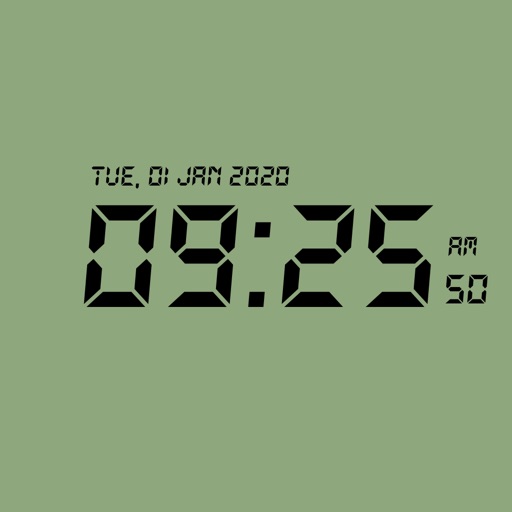 Minimalist Retro Clock iOS App