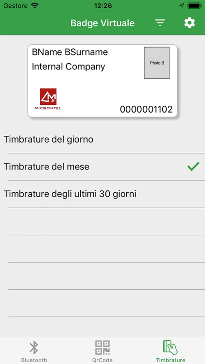 Badge Virtuale Bluetooth screenshot-3