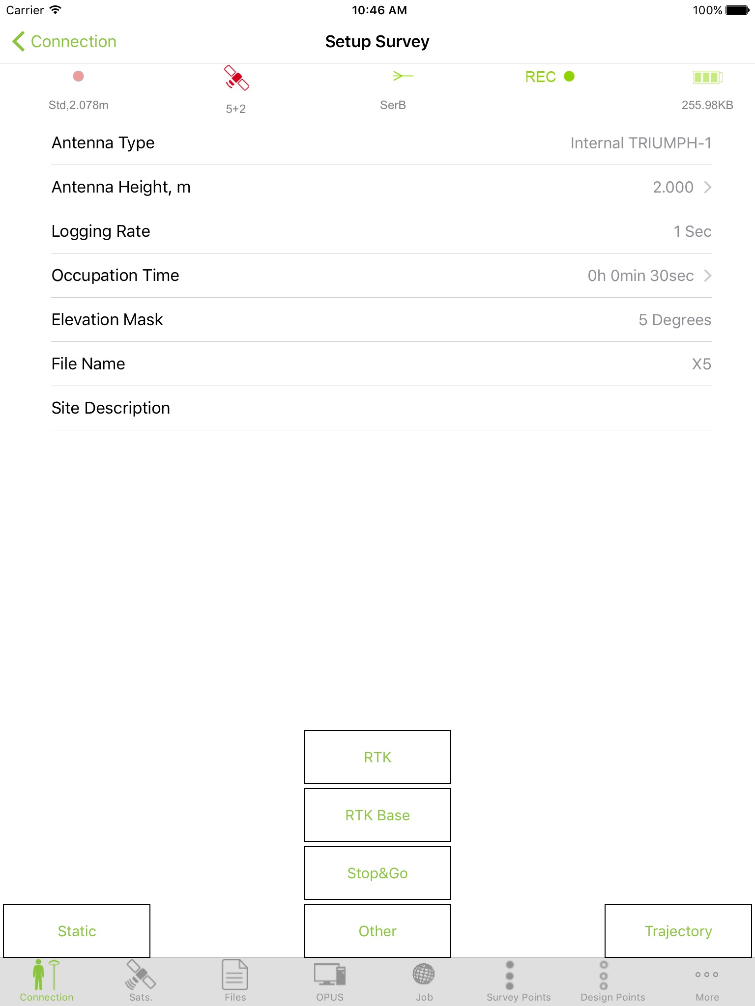 JAVAD Mobile Tools Authorised screenshot 2