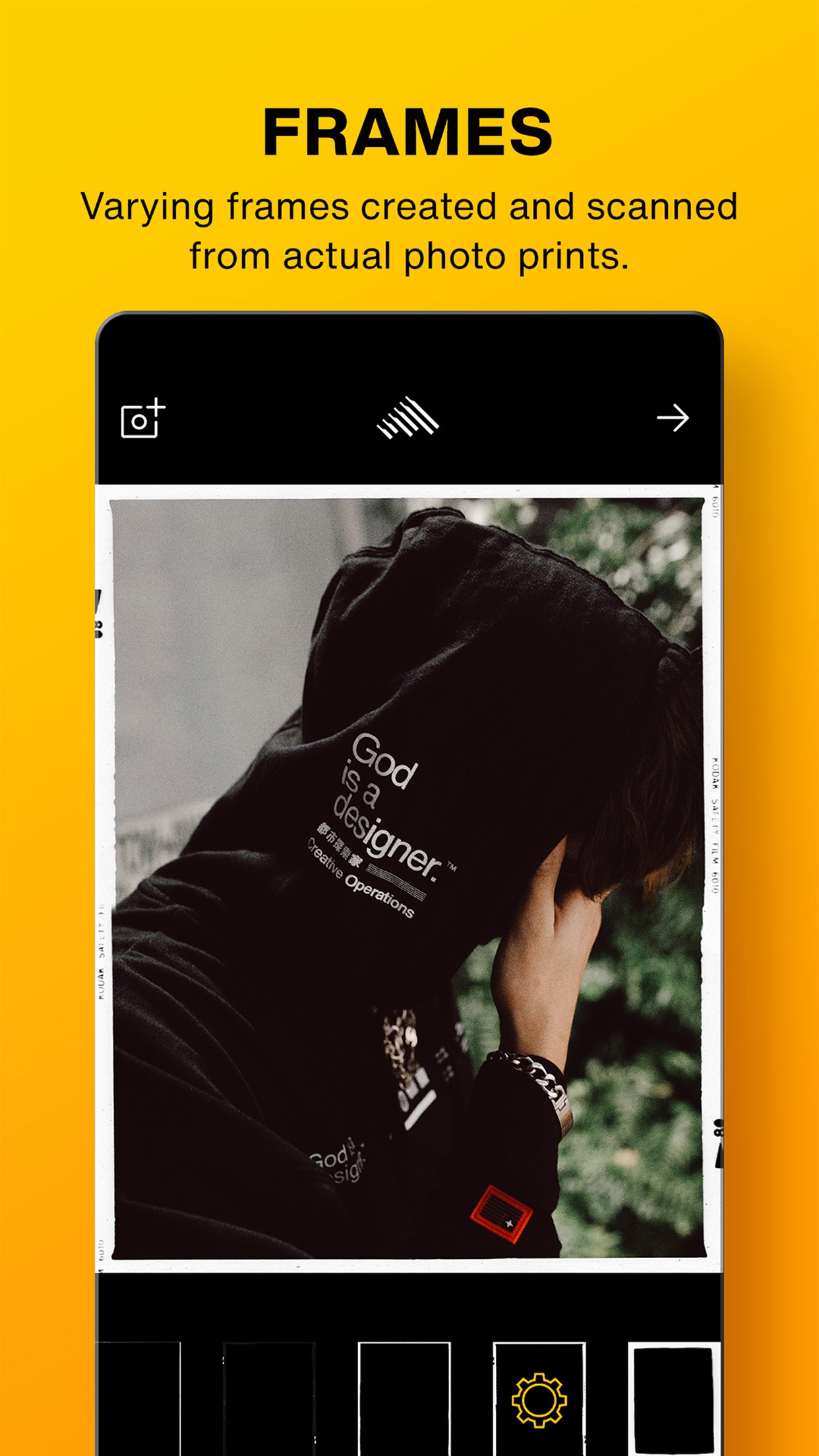 Screenshot do app Filme — Analog Photo Editor