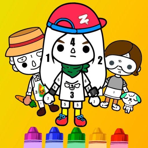 Toca Life Coloring Pages iOS App
