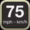 This a simple speedometer that tells you your current speed in mph, km/h, or knots