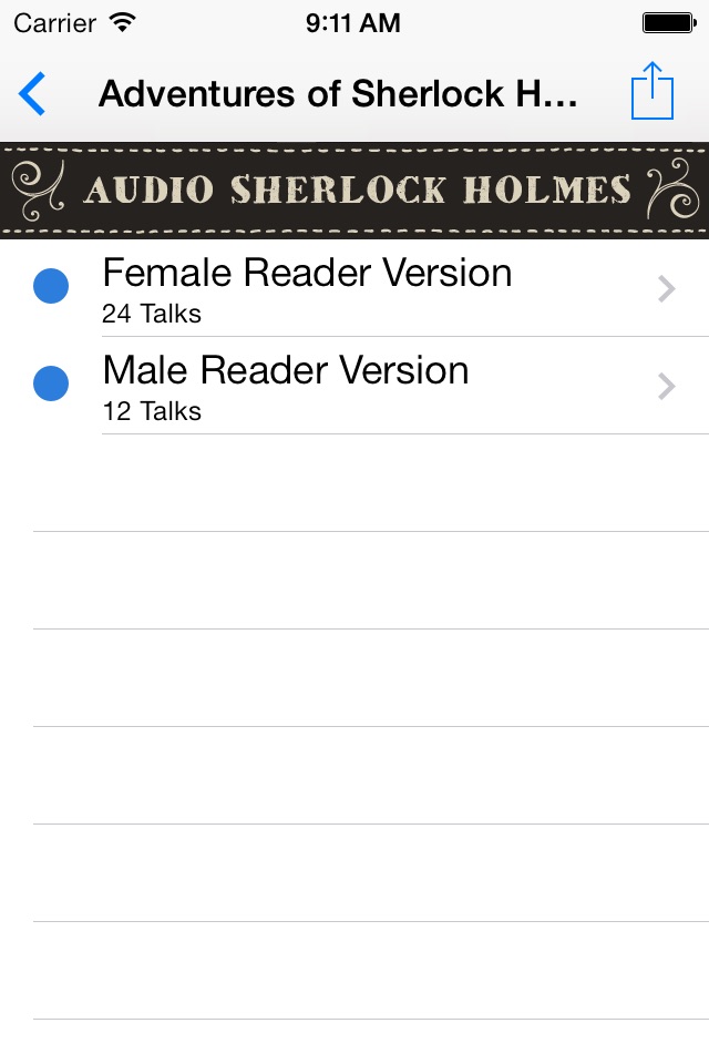 Sherlock Holmes Audio Library screenshot 2