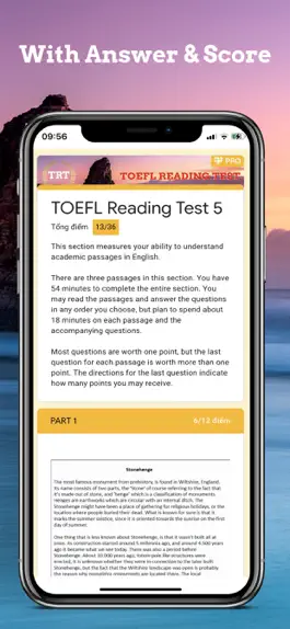 Game screenshot EZ Test - TOEFL® Reading PRO hack