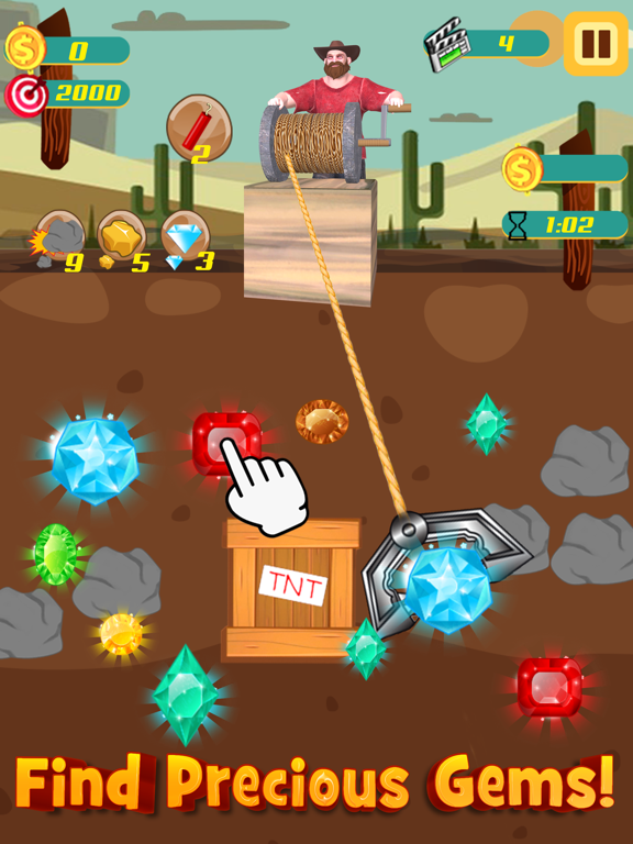 Gold Miner: Jewel Digger Game screenshot 3