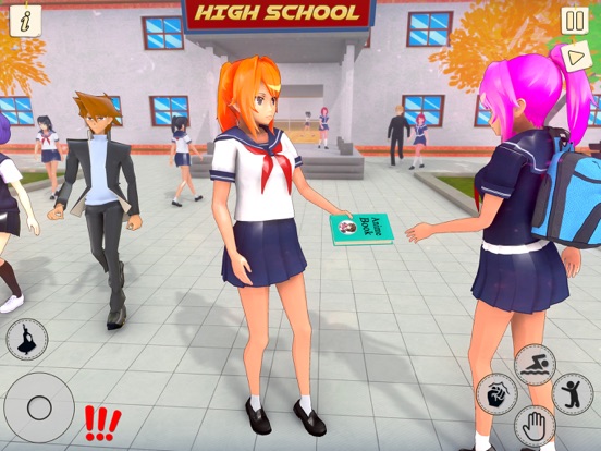 Anime High School 3D Girl Life screenshot 3