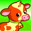 Funny Farm: toddler flashcards - DOG&FROG Educational preschool kids games for girls and boys, toddlers and babies