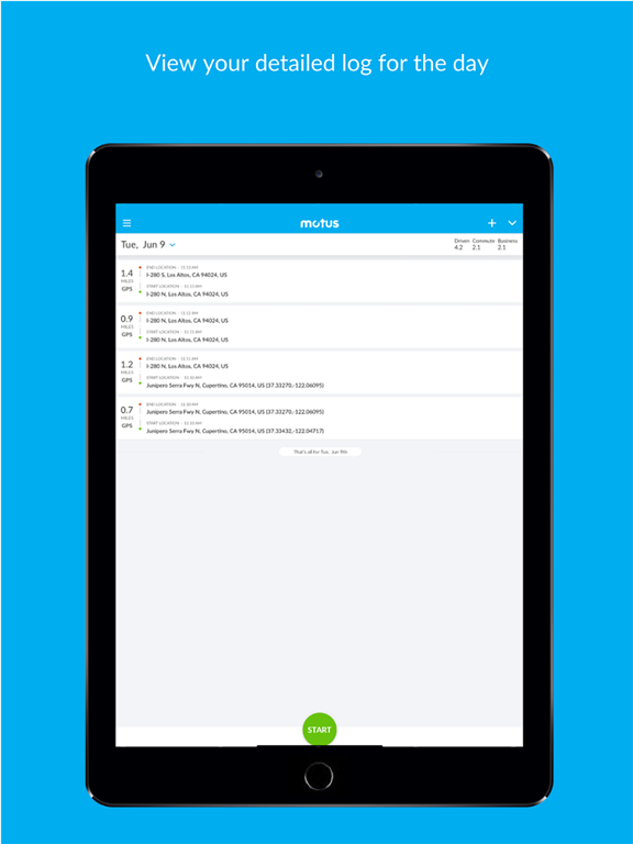 Motus - Business Mileage Log screenshot 2