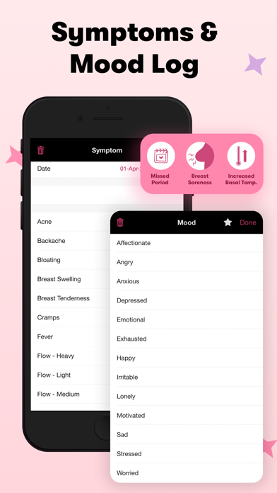 Menstruatie Ongesteld Kalender iPhone app afbeelding 7