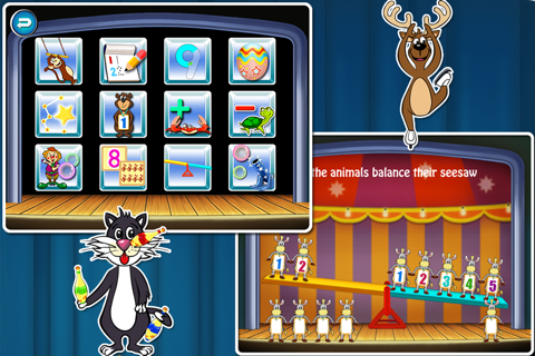Circus Math School-Toddler kids  learning games screenshot 2